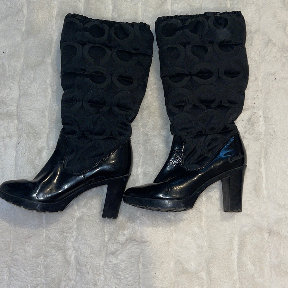 Coach puffer boots